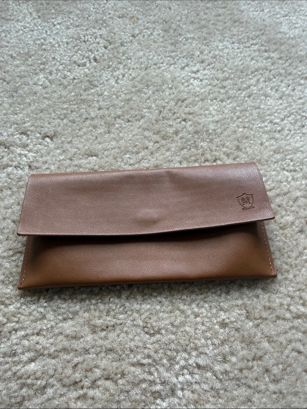 Massimo Dutti Brown Leather Glasses Case